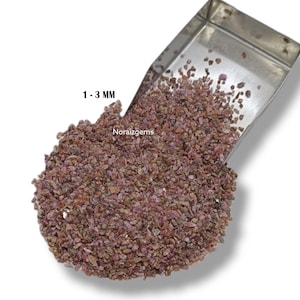 Crushed (Ginni) Ruby Coarse 1 to 3 MM For Stone Inlay, Crushed Birthstones Ruby Crushed Powder Coarse For Ring Inlay Woodworking Inlay