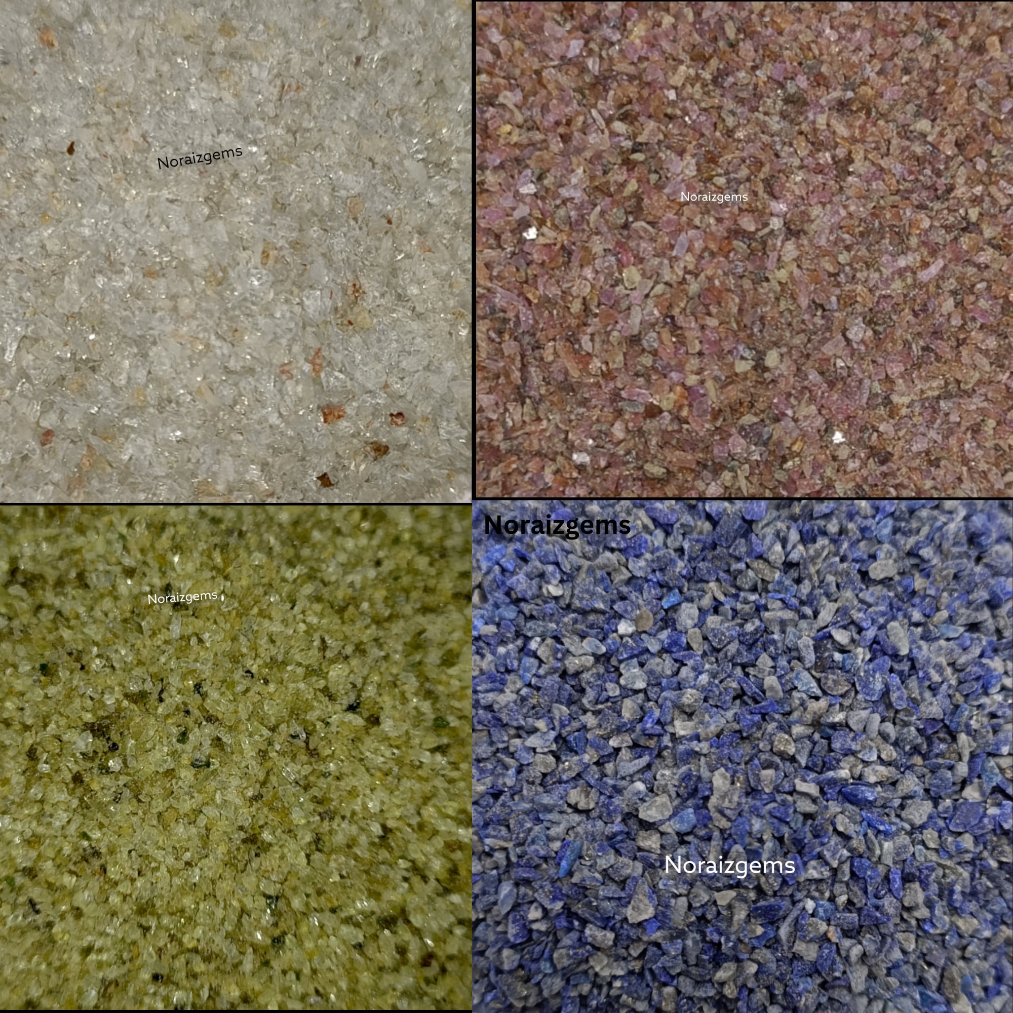 Powder Stone Texture Crushed Gemstone Coarse Powder, 0.5-1 MM Raw Stone Powder for Ring ...
