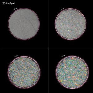 Our crushed White opal is completely prepared by handmade process, it will make your art more beautiful, its fire is very good, it is useful for making rings, woodworking and for resin art inlay and also for other types of workmanship can be used.
