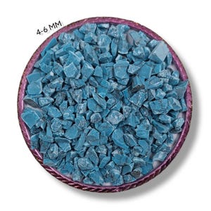 Crushed Black Doted Turquoise Coarse 4-6 MM Gemstone Powder Turquoise Gemstone Powder Crushed For Woodwork Ring Inlay Stone Healing Powder