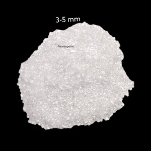 Crushed Crystal Hydro Quartz Coarse 3-5 MM White Rock Crystal Quartz Gemstone Crushed For Ring Inlay, Woodworking Resin Art Paint, Jewelry
