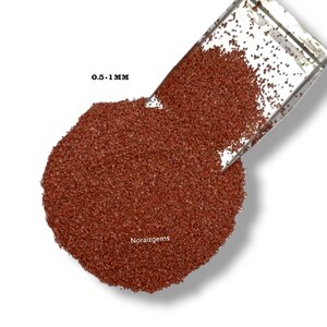 Crushed Red Jasper Gemstone Powder All Size Red Jasper Crushed For Inlay Mineral Art Woodworking Red Jasper Coarse For Making Jewelry Craft