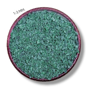 Crushed Malachite Gemstone Coarse 1-3 MM Malachite Gemstone Powder Crushed Coarse For Woodwork, Ring Inlay Stone Healing Powder Inlays