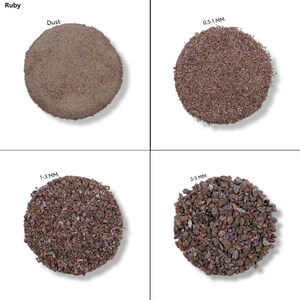 Crushed Ruby Gemstone Coarse All Size Healing Stone Powder Gemstone Coarse and Dust For Personalized Gifts, Inlay Powder Woodwork Powder