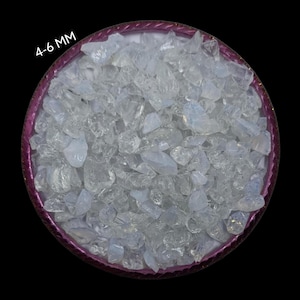 Crushed Natural Opalite Coarse 4-6 MM Gemstone Opalite Gemstone Powder Crushed For Woodwork, Ring Inlay Opalite Healing Properties Inlay