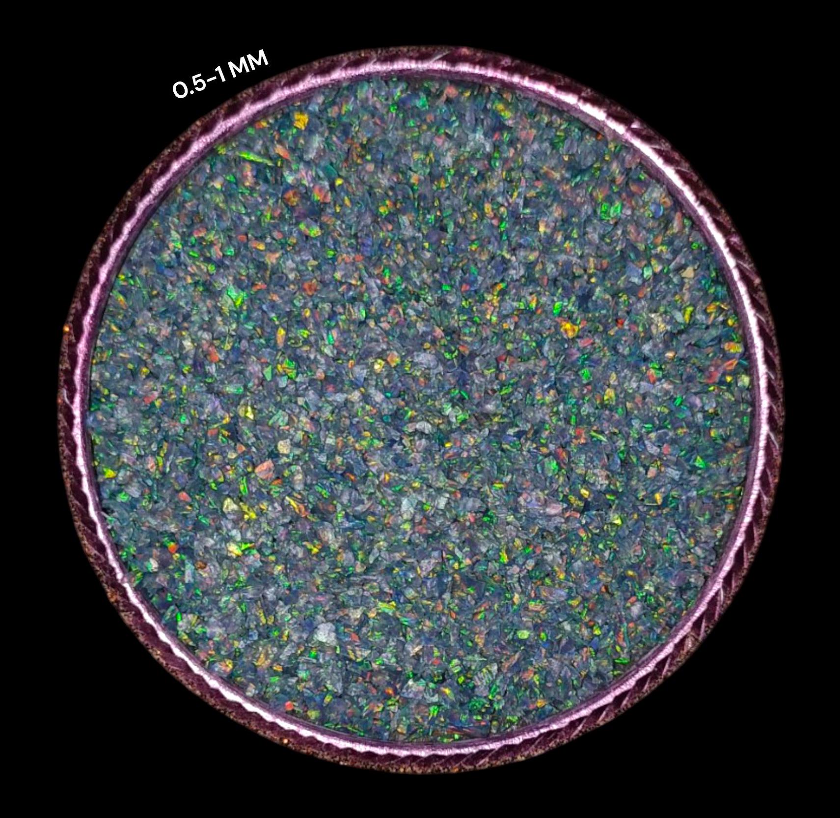 Crushed Black Opal Coarse Powder - Welo Fire Opal Inlay Material For Woodworking, Jewelry, Resin & DIY Crafts