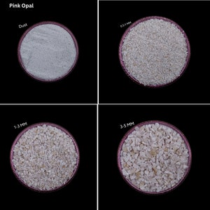 AAA+ Crushed Pink Opal Gemstone Coarse All Size Natural Opal Gemstone Crushed Powder For Woodwork, Ring Inlay Stone Healing Powder Inlays