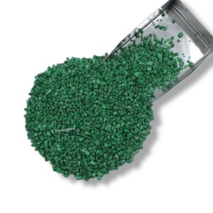 Crushed Malachite Gemstone Coarse For Stone Inlay, Mineral art Or Woodworking Powder, Malachite Crushed Coarse, For Paint Pigment Ring Inlay