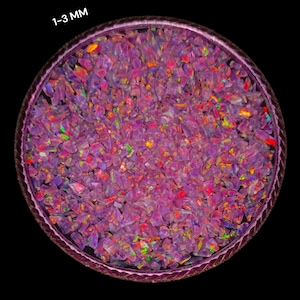 Crushed Pink Opal Gemstone Coarse Powder 1-3 MM Premium Inlay Material Woodwork Inlay Welo Fire Opal Ring Inlay Opal Arts and Crafts Inlay