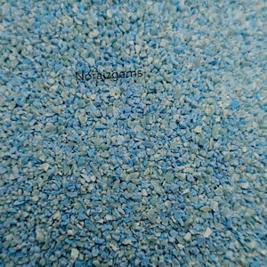 Crushed Blue Green Turquoise Gemstone Powder 0.5-1 MM Blue Green Tone Turquoise Crushed For Inlay Mineral Art, Woodworking Turquoise Coarse