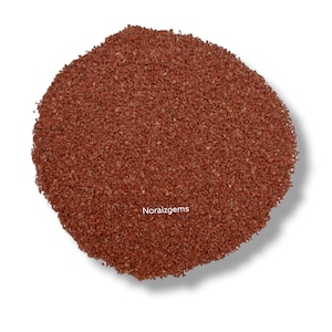 Gemalen rode jaspis edelsteenpoeder 0,5-1 mm rode jaspis gemalen voor inlay Minerale kunst Houtbewerking Rode jaspis grof voor het maken van Sieraden en ambacht