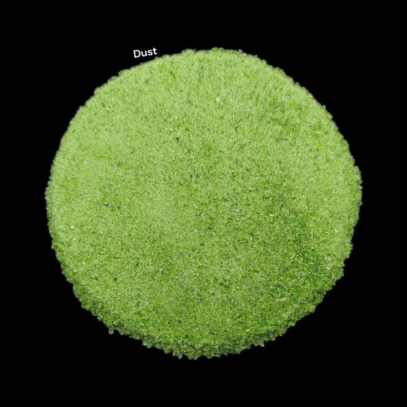Crushed Green Sunstone Dust Powder Natural Sparkling Chiller Effect ...