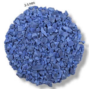 Crushed Dark Blue Sodalite Healing Stone Powder 3 to 5 MM Gemstone Coarse For Personalized Gifts, Sodalite Crushed Inlay Powder Woodwork