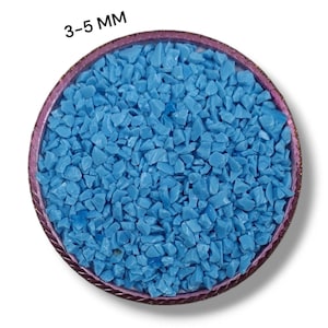 Handmade Crushed Glass Blue Turquoise Coarse Gemstone Powder 3-5 MM Stone Healing Powder Glass Turquoise Stone Inlay Powder Art Supply