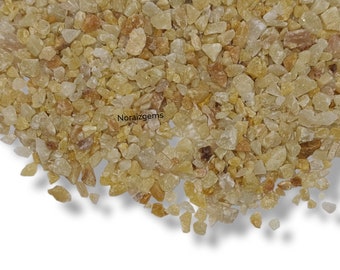 Crushed Yellow Jasper Gemstone Powder, Stone Inlay, Mineral Art