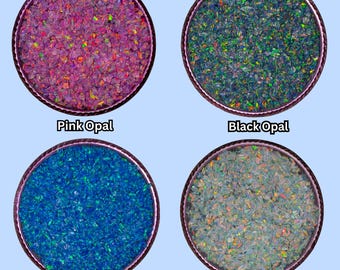 Gemalen opaal edelsteen voor inlegwerk – meerdere kleuren en maten | Nail Art, bekers, hars, sieraden maken, houtinlegsteen, steenpoeder