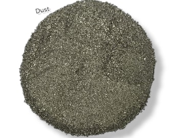 Crushed Peru Pyrite Fine Raw Stone Powder, Healing Crystal Fine Dust Powder, Great For Woodworking Resin Art Massage Painting Crafts Powder