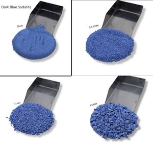 Crushed Dark Blue Sodalite Healing Stone Powder All Size Gemstone Coarse For Personalized Gifts, Sodalite Crushed Inlay Powder Woodwork Dust