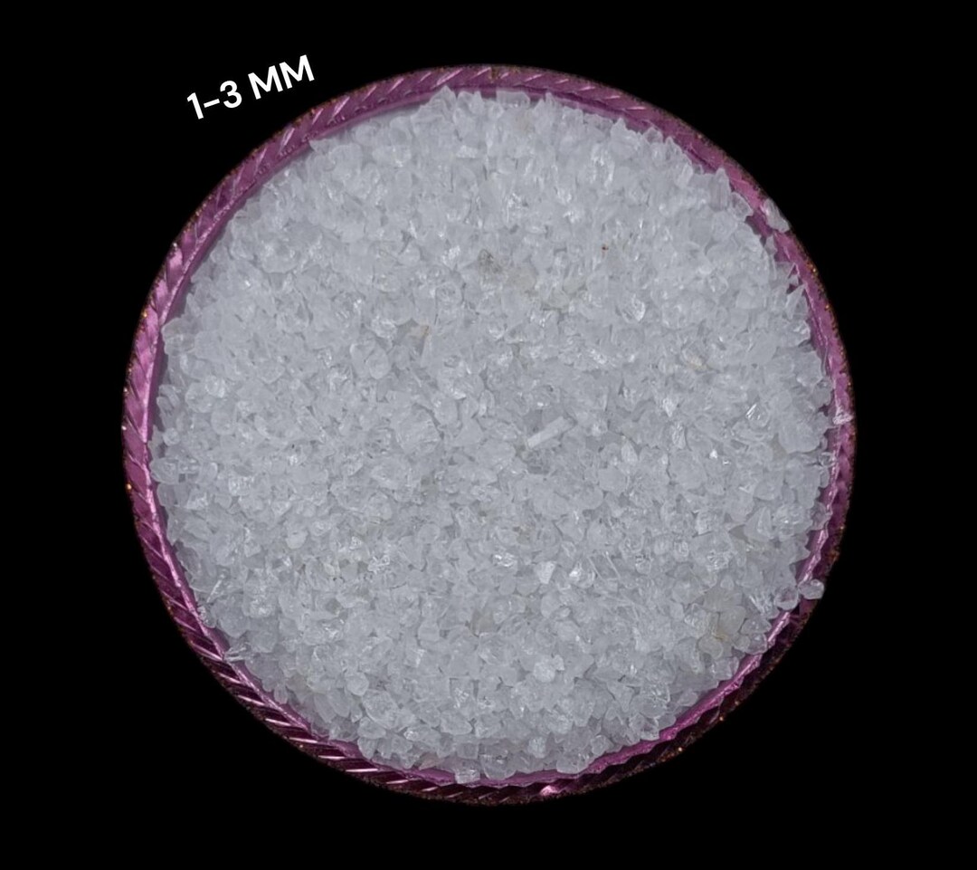 Quartz Inlay Crushed White Hydro Quartz Coarse Gemstone Powder Hydro Quartz 1-3 MM ...