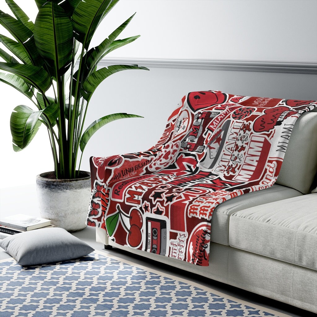 Miami University Blanket Etsy