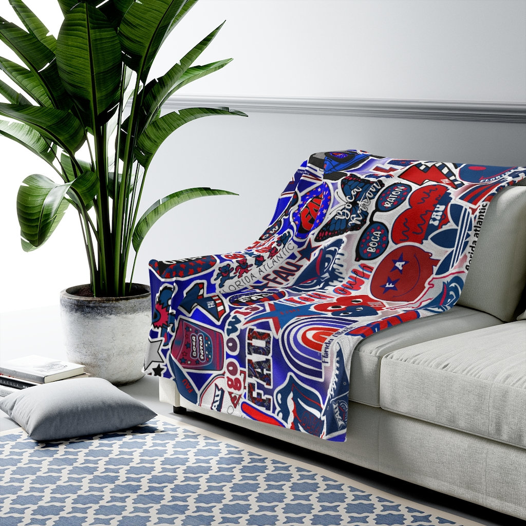Florida Atlantic University Blanket Etsy