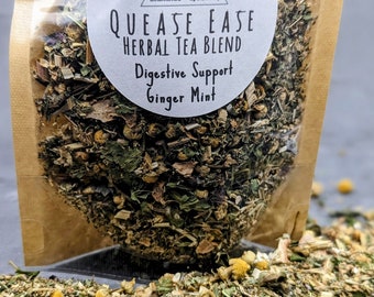 Quease Ease, Herbal Tea Blend, Nausea Support Tea, Tea for Upset Stomach, Tea for Indigestion, Organic Tea Blends