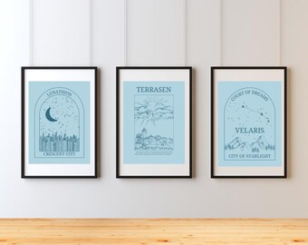 SJM Universe City Prints – Fantasy Wall Art Set (Digital Download)