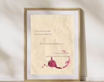 ACOTAR Quote Print | To The Stars Who Listen (Digital Download)
