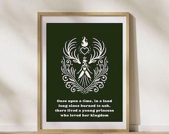 Throne of Glass Quote Print | Aelin Galathynius Art (Digital Download)