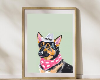 Cowboy German Shepherd | Cowboy Dogs | Yeehaw | Wild West | Western Dogs