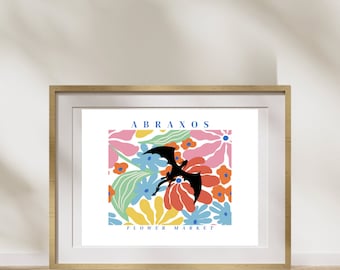 Abraxos Flower Market Print | Throne of Glass Book Art (Digital Download)