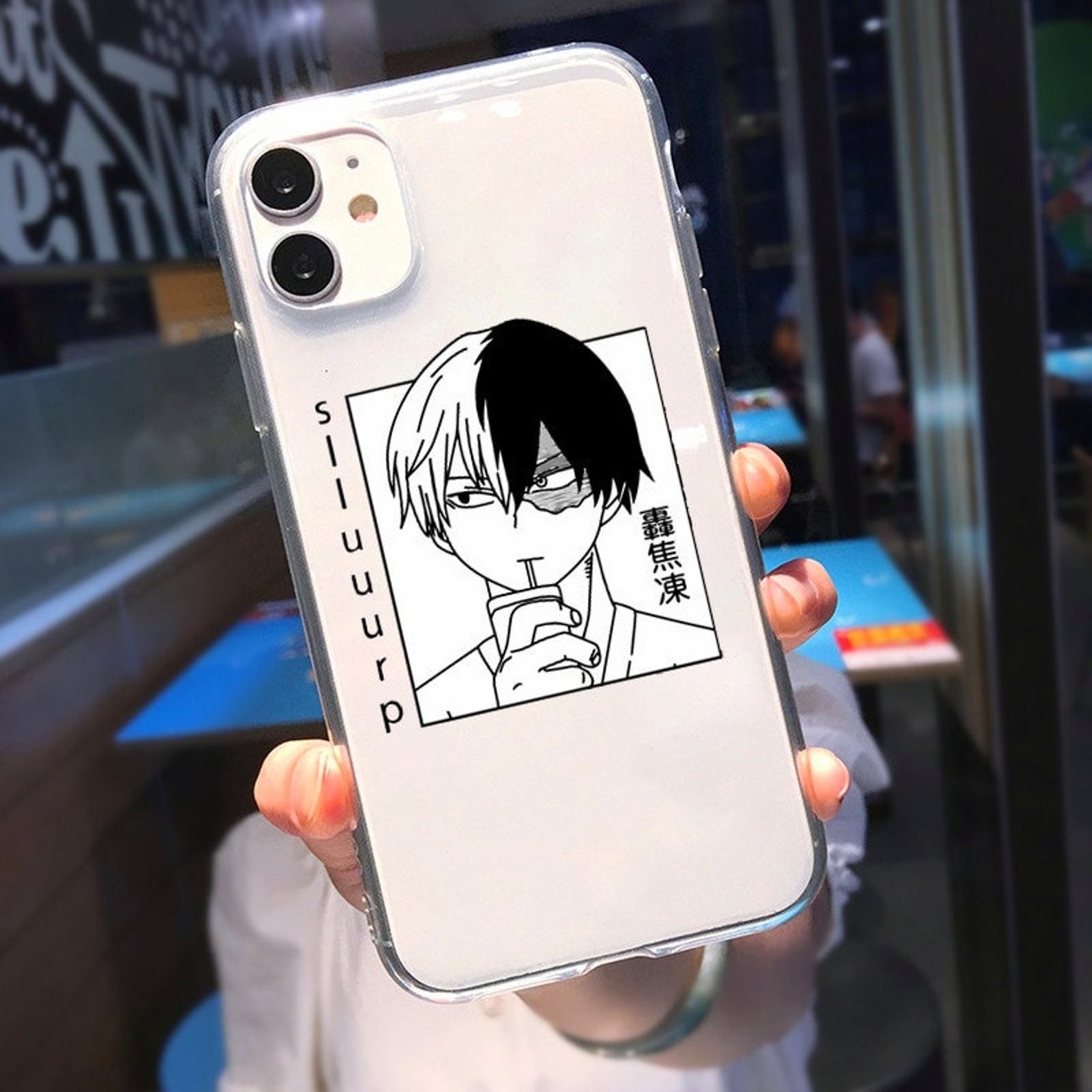 Anime iPhone case Soft clear custom iPhone case My Hero Etsy