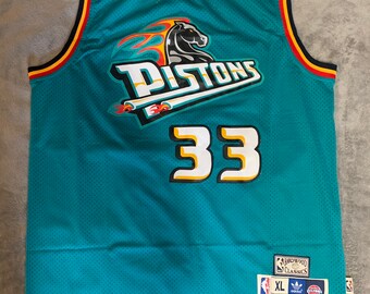 grant hill red pistons jersey