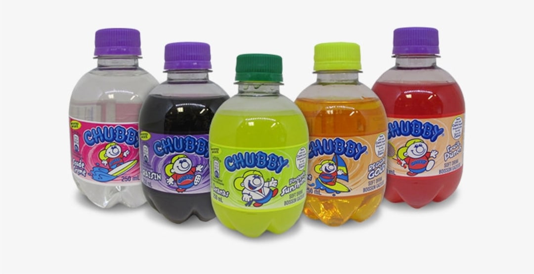 Chubby Soda Assorted Flavors pack of