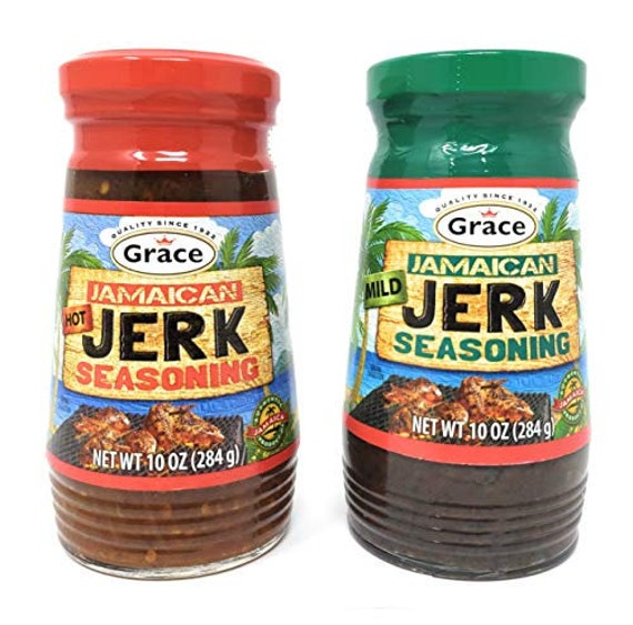 Grace Jamaican Jerk Seasoning Hot & Mild Etsy