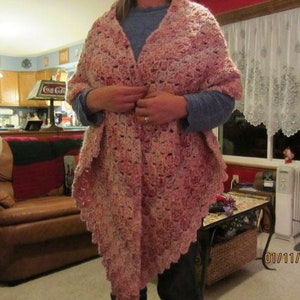 Crochet pattern, Diagonal Box Stitch C2C shawl