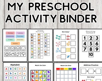 My Preschool Printables Activity Binder
