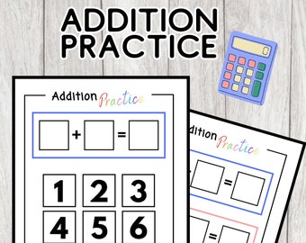 Addition Math Kindergarten Preschool Practice