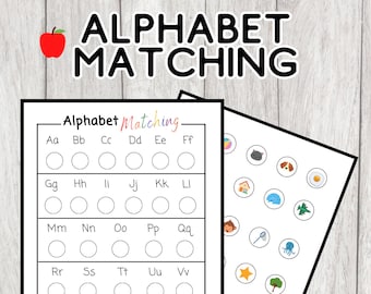 ABC Alphabet Kids Matching Activity