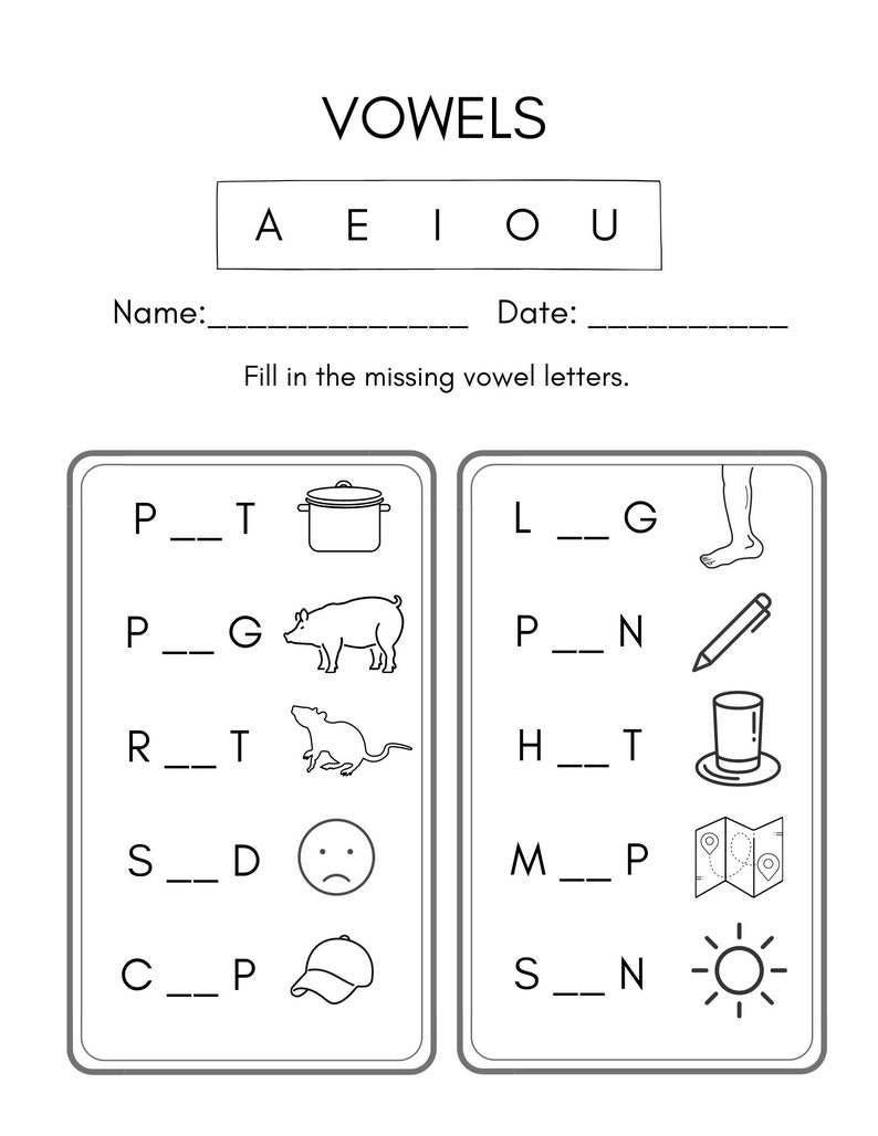 50 Homeschool Kindergarten First Grade Worksheets Bundle - Etsy