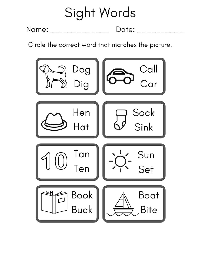 50 Homeschool Kindergarten First Grade Worksheets Bundle - Etsy