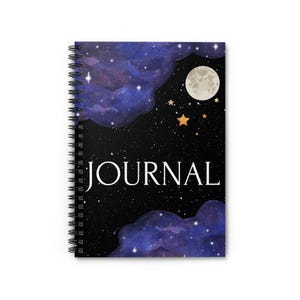 Celestial Journal - Cosmic Spiral Notebook, Night Sky Diary for Dreamers, Unique Gift for Writers, Starry Themed Planner, Stargazer&#39;s [...]