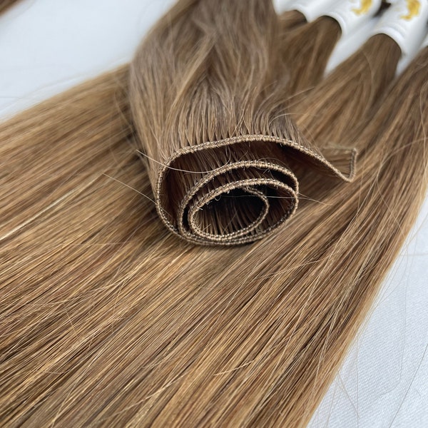 Admyhair Luxurious Virgin Hand-Tied Wefts for Effortlessly Glamorous Hair | Double Drawn for Full Ends | Unlock your Hair's Potential.