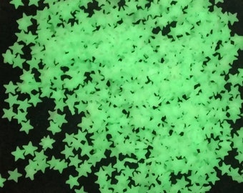1/2 oz glow in the dark stars polymer clay sprinkle mix (non edible)