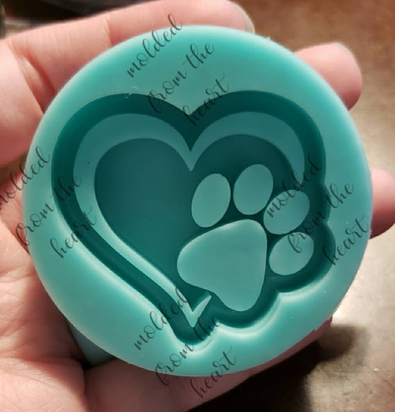 Paw Print Shaker Mold Paw Print Shaker Mold