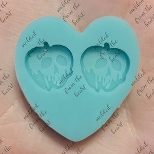 Poison apple earring stud silicone mold