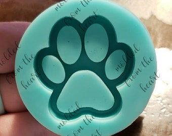 Paw print shaker grip silicone mold