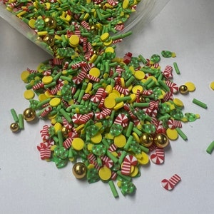 1/2 oz Christmas polymer clay sprinkle mix (non edible)
