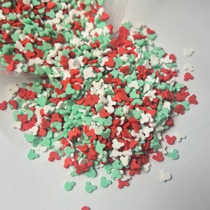 1/2 oz Christmas mouse polymer clay mix (non edible)