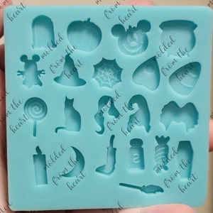 Halloween shaker bits palette silicone mold